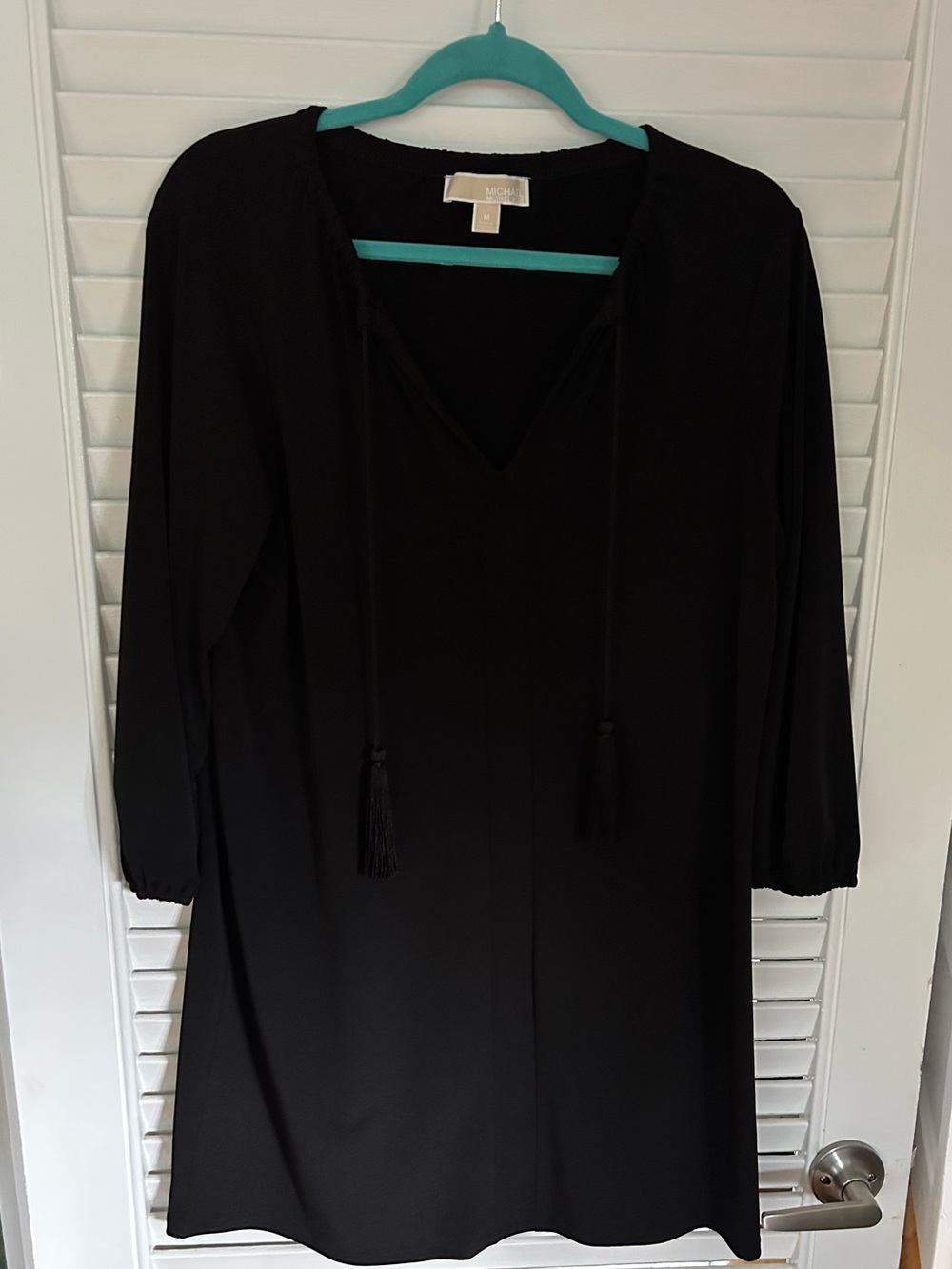 Black Michael Kors Dress with Tassel Ties